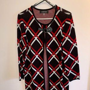 Kasper Long Duster Cardigan Sweater Size: M
